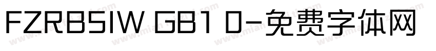FZRBSIW GB1 0字体转换